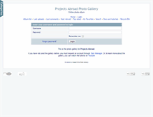 Tablet Screenshot of gallery.projects-abroad.net